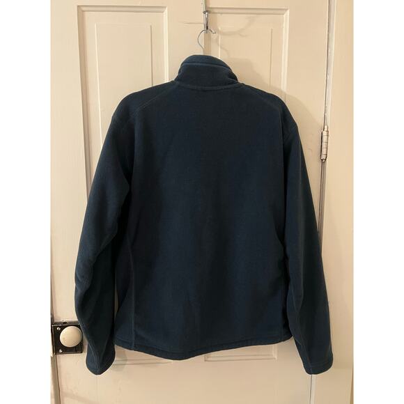 REI mens polartec fleece zip in jacket blue large coat EUC fall winter camp hike - Picture 2 of 6